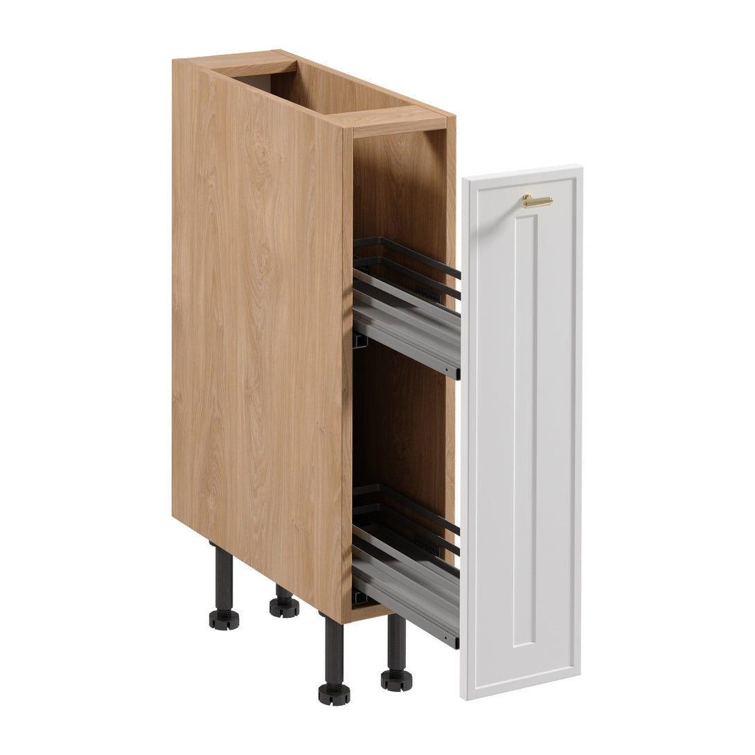 Apothekerschrank D20C - Sorento Sonoma Eiche Weiß - Schmale Eleganz für Ihre Küche. - ROYAL24_MARKT