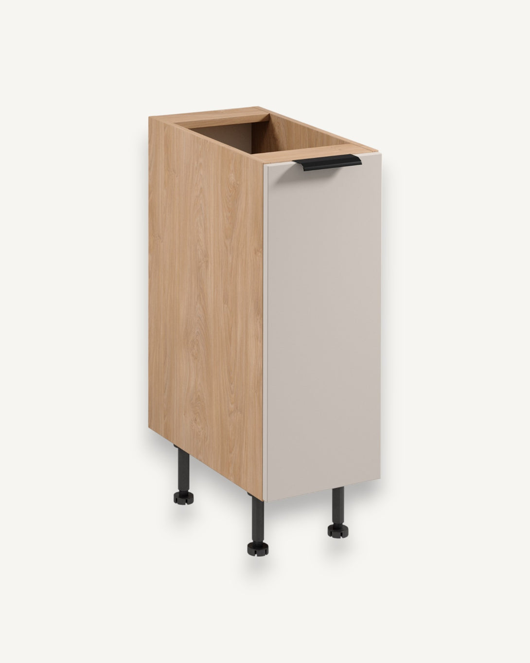 Unterschrank D30 P/L - Sorento Beige Sonoma Eiche - praktische Stauraumlösung für Ihre Küche - ROYAL24_MARKT