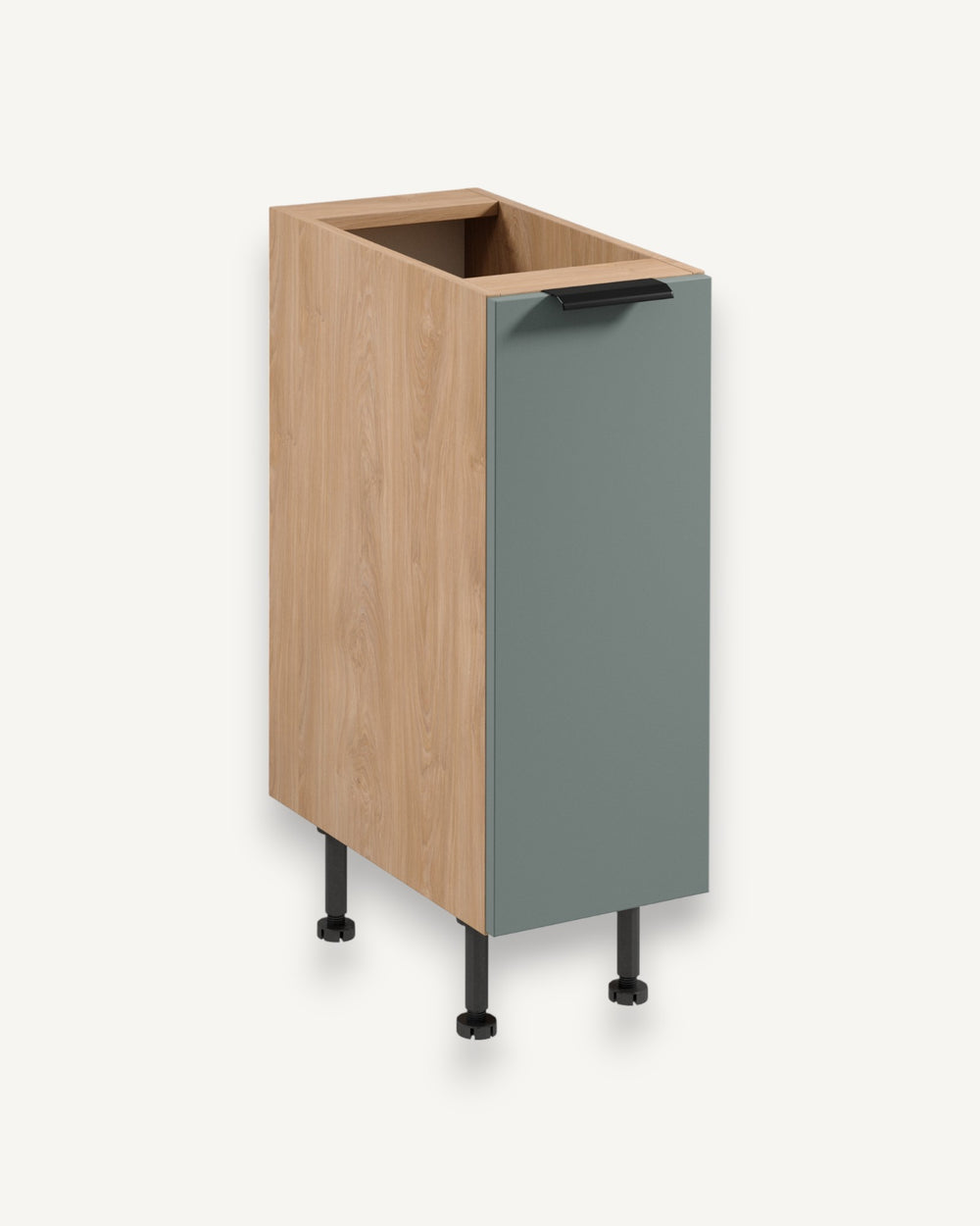 Unterschrank D30 P/L – Sorento Grün Sonoma Eiche – Praktisch und elegant zugleich.