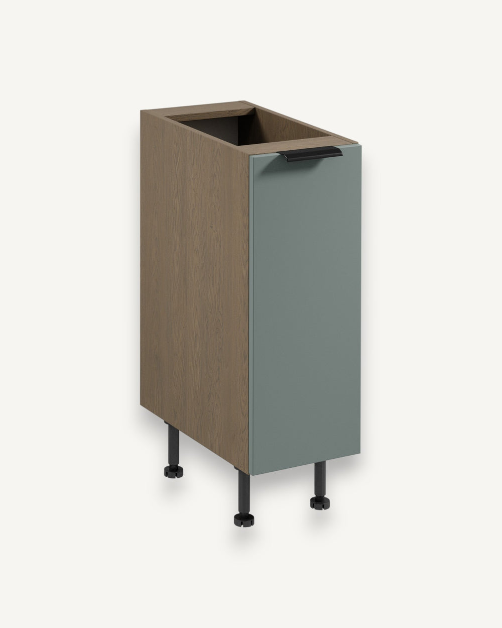 Unterschrank D30 P/L – Sorento Grün – Praktisch, stilvoll und platzsparend.