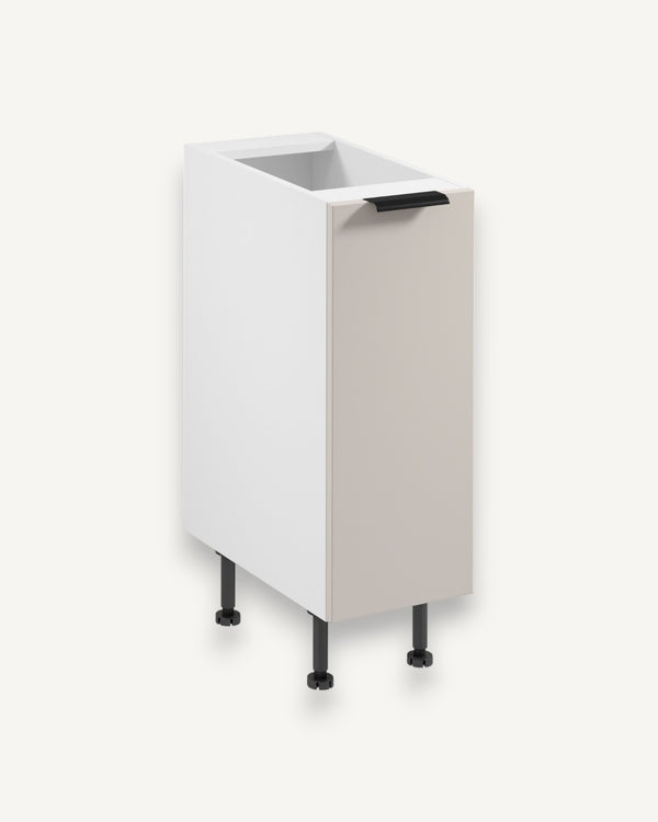 Unterschrank D30 P/L - Sorento Weiß Beige - Alles griffbereit in schmalem Design. - ROYAL24_MARKT