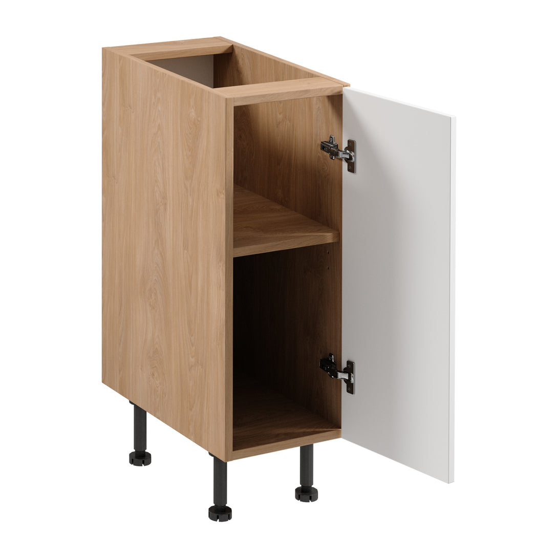 Unterschrank D30 P/L - Sorento Sonoma Eiche Weiß - Praktisch und organisiert für Ihre Küche. - ROYAL24_MARKT
