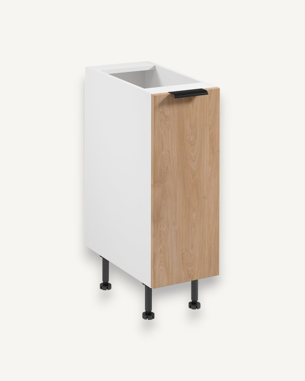 Unterschrank D30 P/L – Sorento Weiß Sonoma Eiche – Unverwechselbares Design für Ihre Küche.