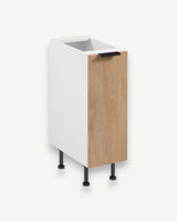 Unterschrank D30 P/L - Sorento Weiß Sonoma Eiche - Unverwechselbares Design für Ihre Küche. - ROYAL24_MARKT