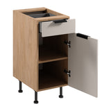 Unterschrank D40S1 P/L - Sorento Beige Sonoma Eiche - ideal für jede Küchenanordnung - ROYAL24_MARKT