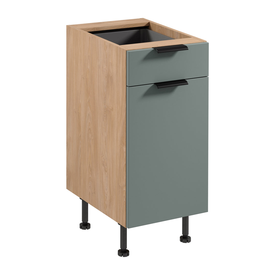 Unterschrank D40S1 P/L - Sorento Grün Sonoma Eiche - Kompakte Lösungen für Ihre Küche. - ROYAL24_MARKT