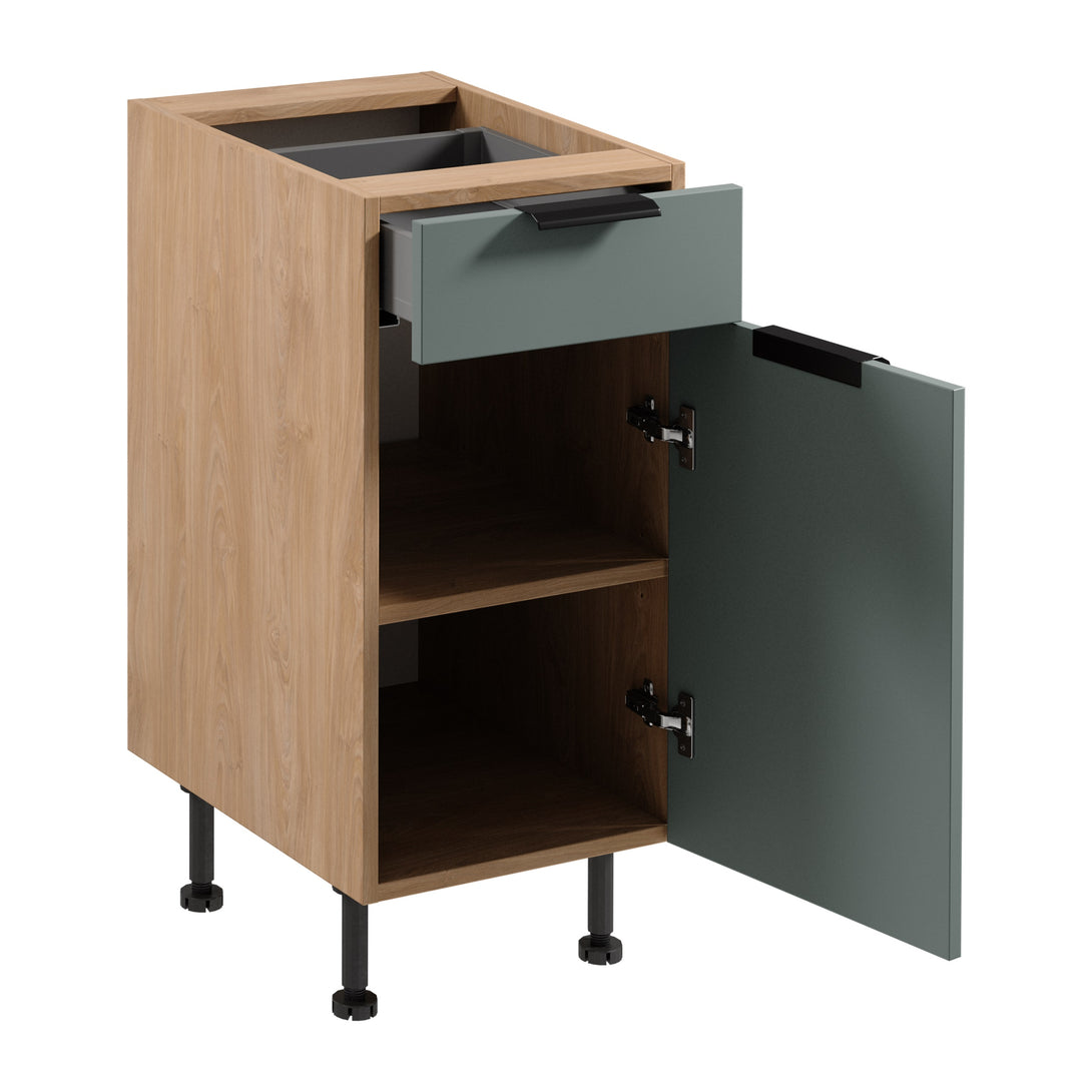 Unterschrank D40S1 P/L - Sorento Grün Sonoma Eiche - Kompakte Lösungen für Ihre Küche. - ROYAL24_MARKT