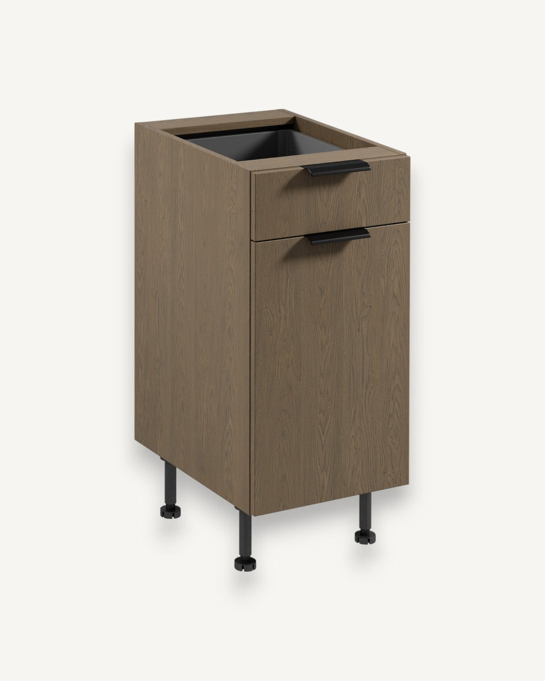 Unterschrank D40S1 P/L - Sorento Dunkle Eiche - Funktion und Ästhetik vereint. - ROYAL24_MARKT