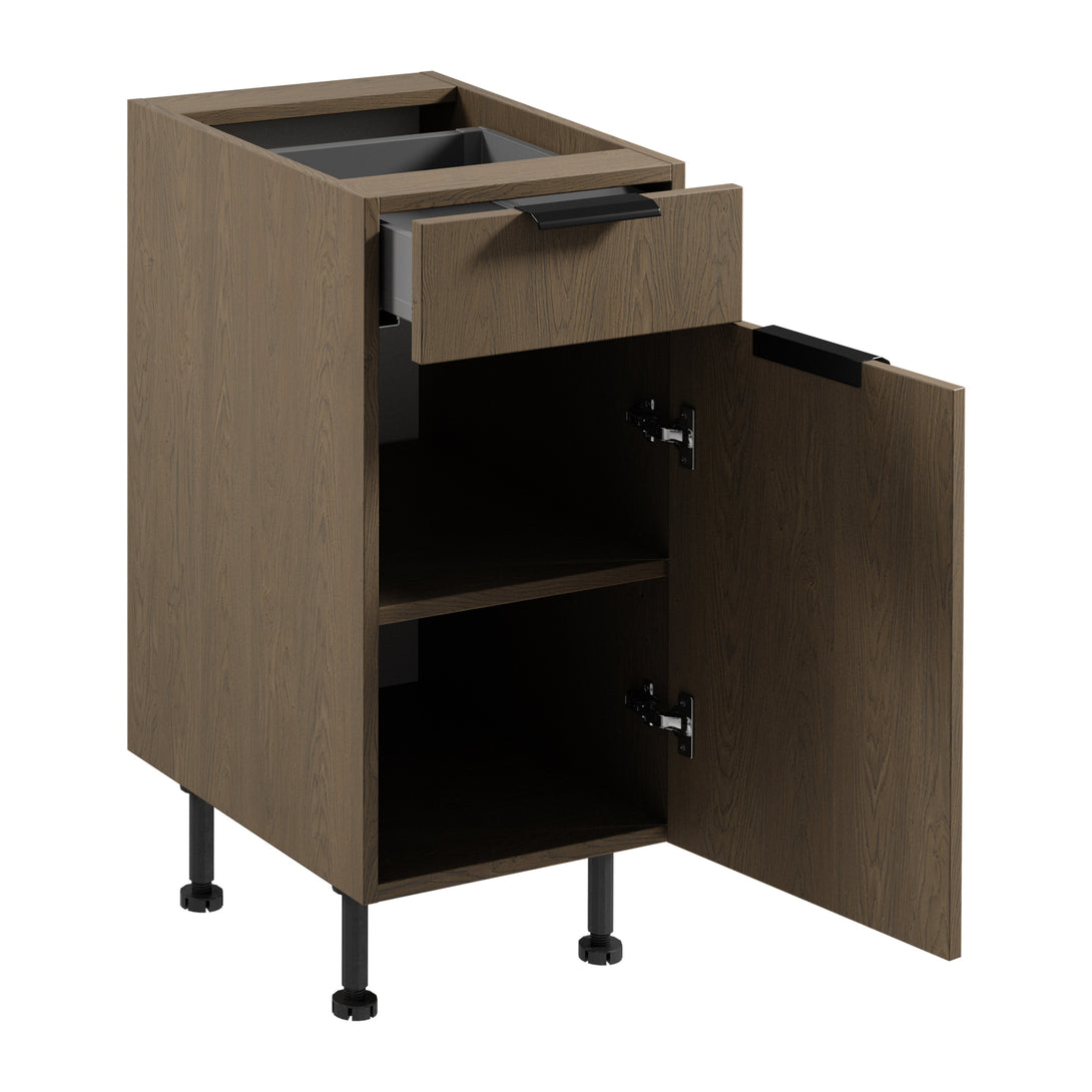 Unterschrank D40S1 P/L - Sorento Dunkle Eiche - Funktion und Ästhetik vereint. - ROYAL24_MARKT