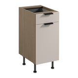 Unterschrank D40S1 P/L - Sorento Beige - Perfekte Ergänzung für Ihre Kücheneinrichtung. - ROYAL24_MARKT