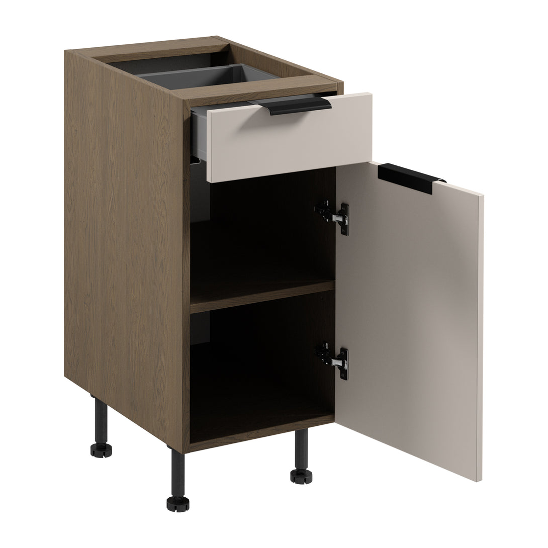 Unterschrank D40S1 P/L - Sorento Beige - Perfekte Ergänzung für Ihre Kücheneinrichtung. - ROYAL24_MARKT