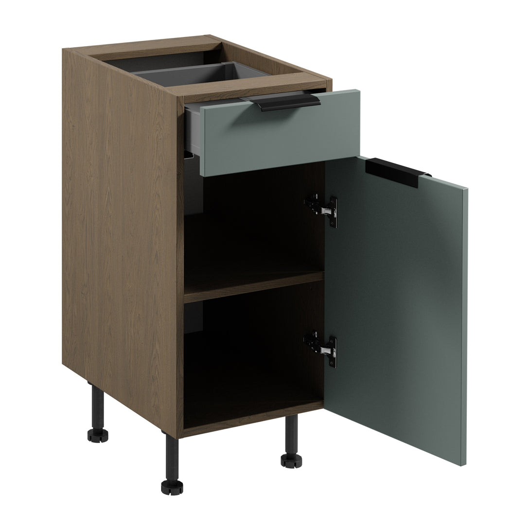Unterschrank D40S1 P/L - Sorento Grün - Funktionale Aufbewahrung in modernem Stil. - ROYAL24_MARKT