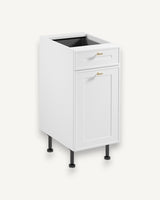 Unterschrank D40S1 P/L - Sorento Weiß - Leicht und stilvoll für moderne Küchen. - ROYAL24_MARKT