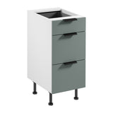 Unterschrank D40S3 P/L AX - Sorento Weiß Grün - Robust, funktional und stilvoll zugleich. - ROYAL24_MARKT