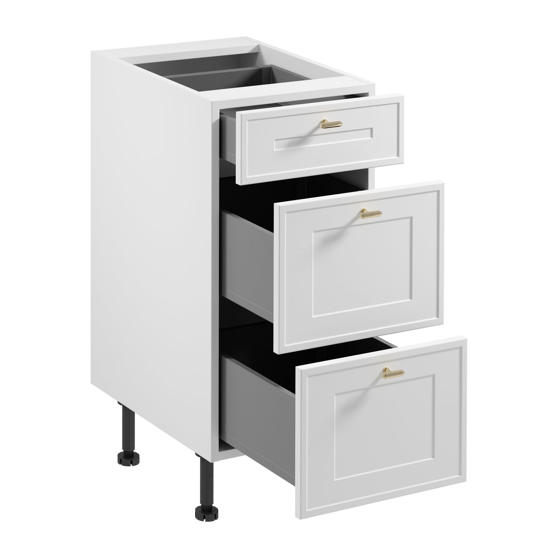 Unterschrank D40S3 AX - Sorento Weiß - Zeitloses Design für jeden Geschmack. - ROYAL24_MARKT