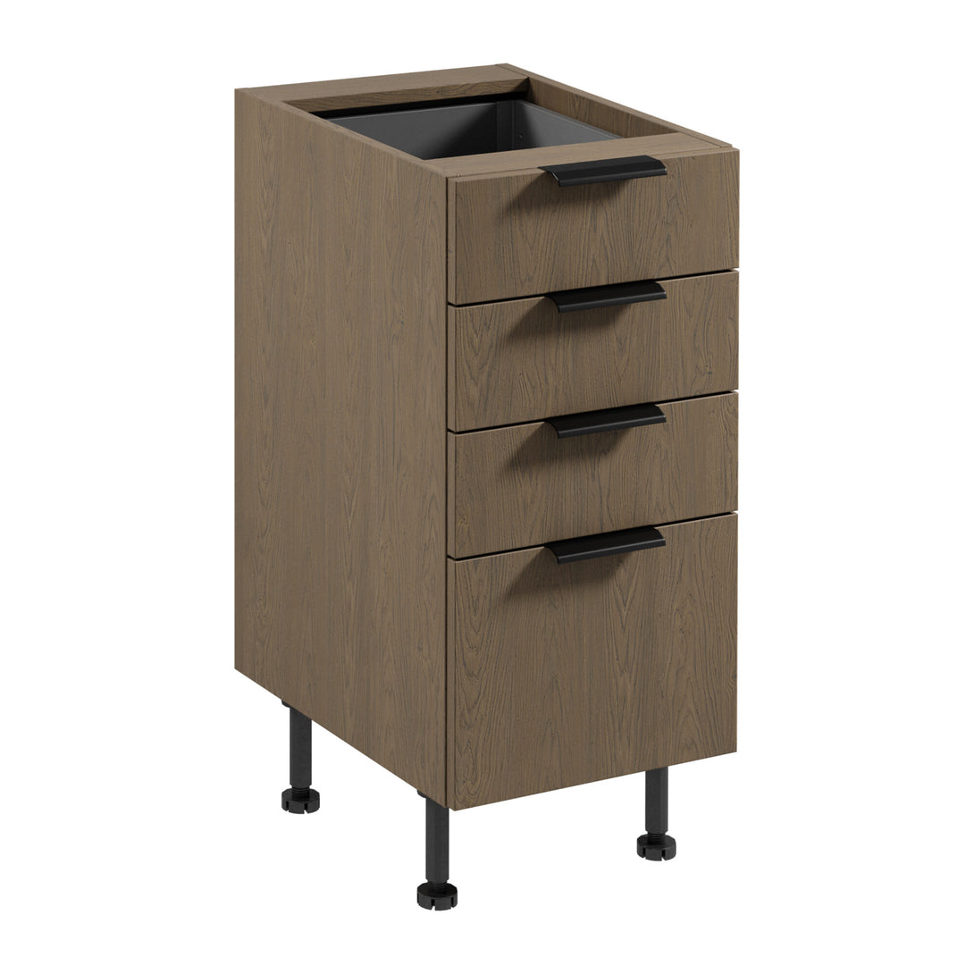 Unterschrank D40S4 AX - Sorento Dunkle Eiche - Funktionalität trifft auf modernes Design. - ROYAL24_MARKT