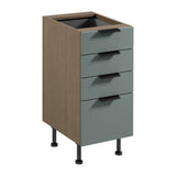 Unterschrank D40S4 AX - Sorento Grün - Elegantes Design trifft auf Stauraumwunder. - ROYAL24_MARKT