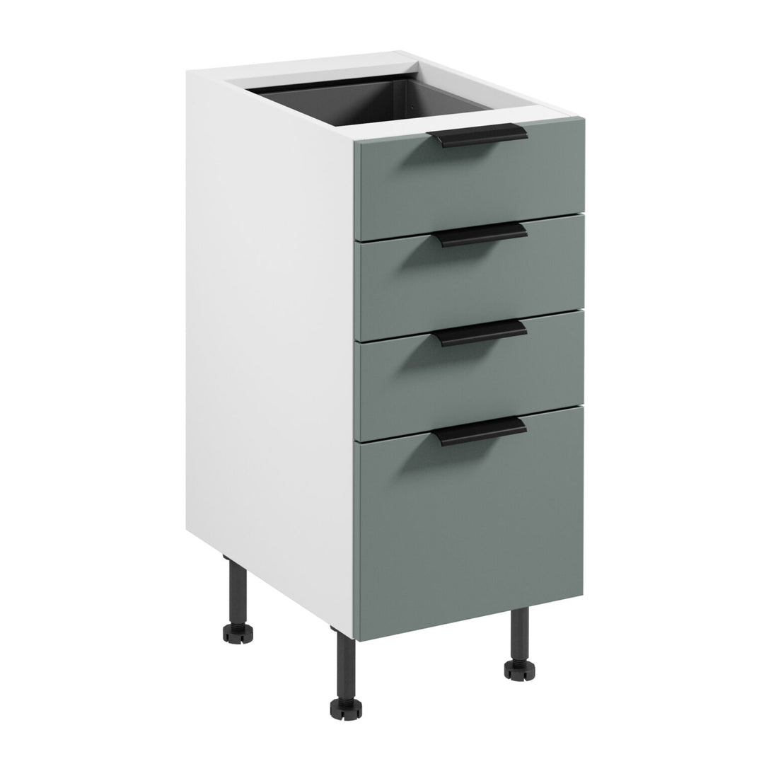 Unterschrank D40S4 AX - Sorento Weiß Grün - Die Basis für eine gut strukturierte Küche. - ROYAL24_MARKT