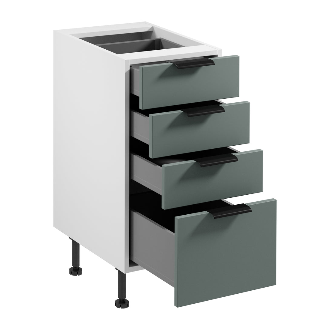 Unterschrank D40S4 AX - Sorento Weiß Grün - Die Basis für eine gut strukturierte Küche. - ROYAL24_MARKT