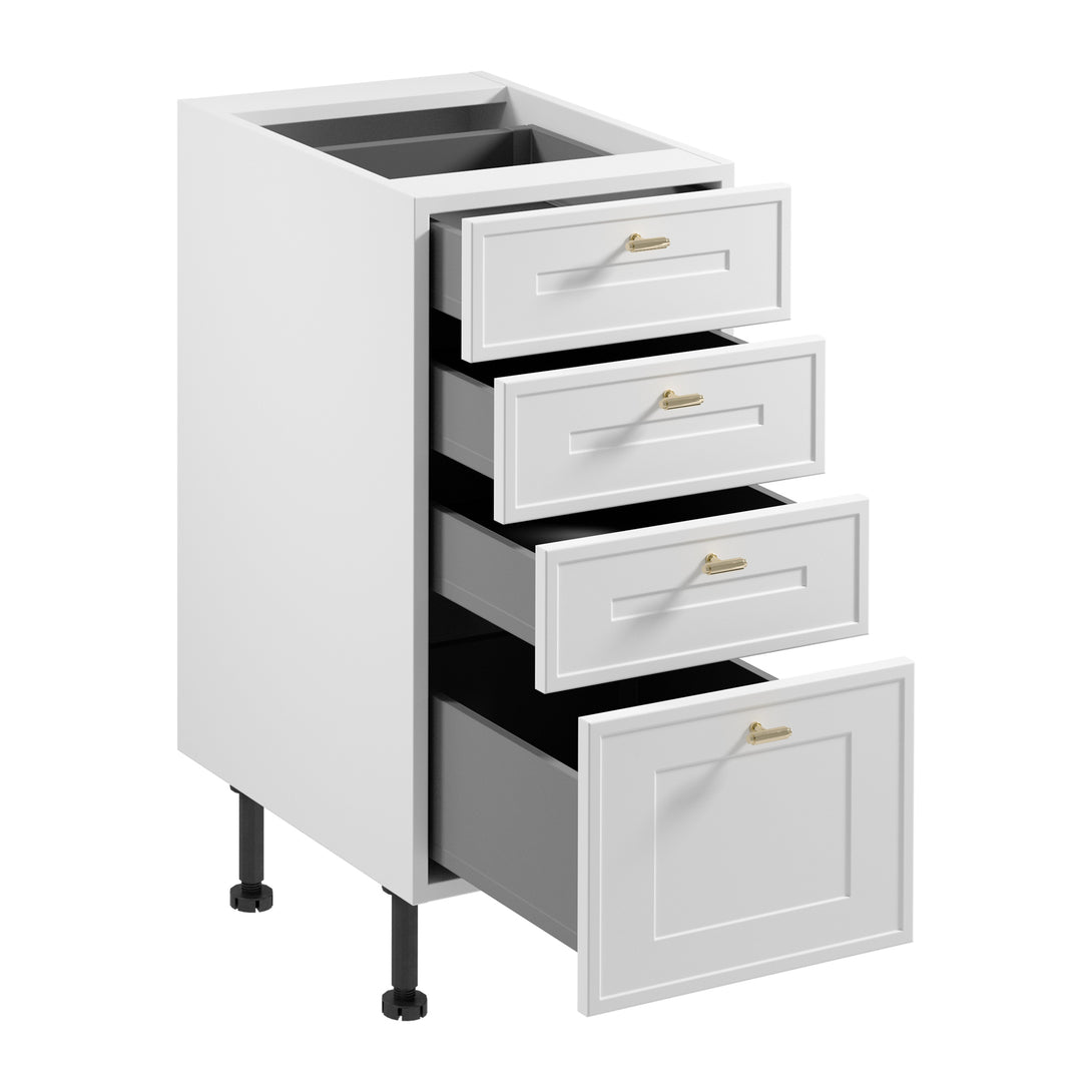 Unterschrank D40S4 AX - Sorento Weiß - Perfekte Anpassung an jede Wand. - ROYAL24_MARKT