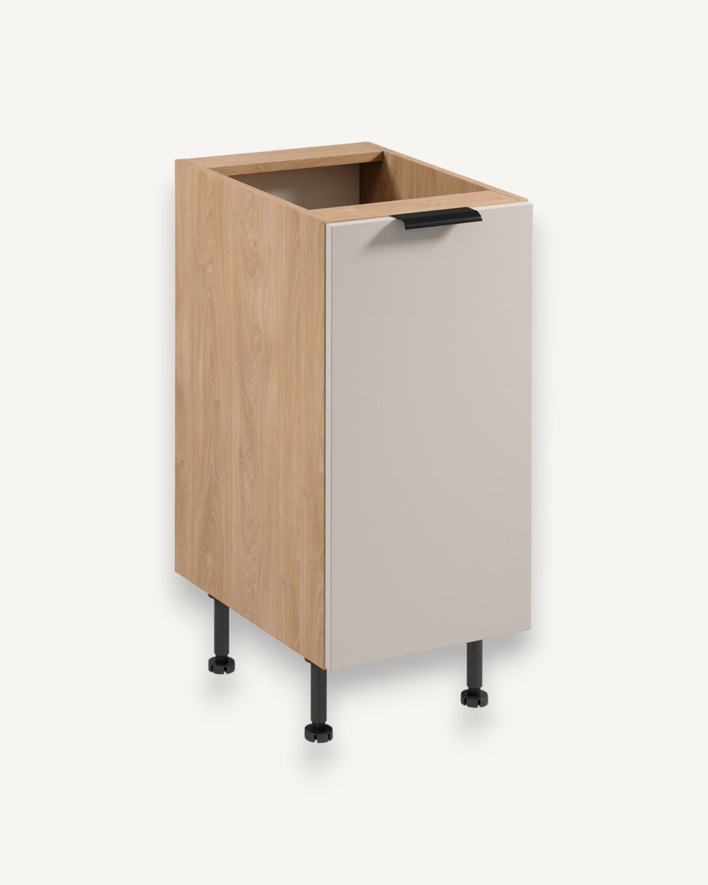 Unterschrank D40 P/L – Sorento Beige Sonoma Eiche – Modernes Design, funktional und stilvoll.