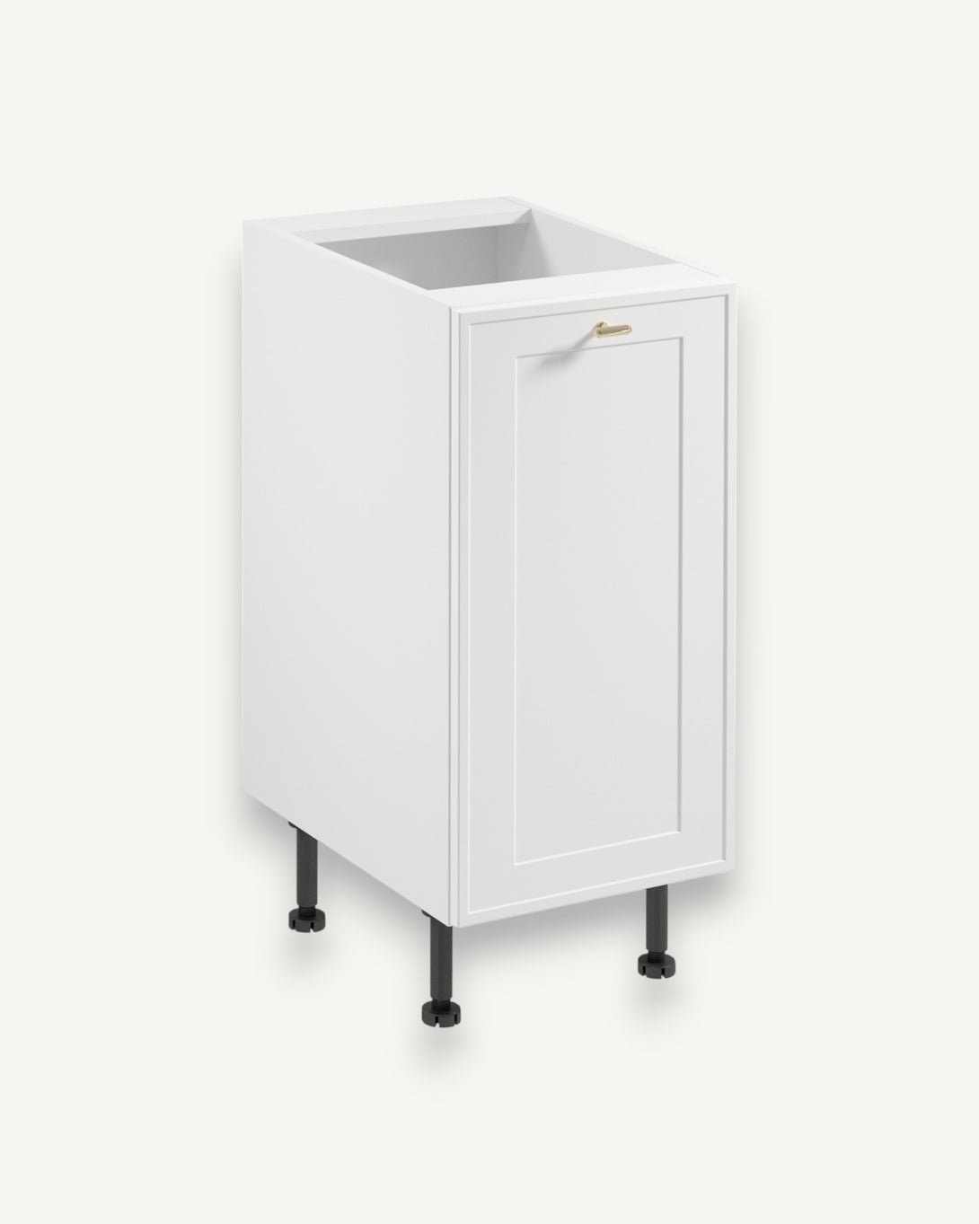 Unterschrank D40 P/L - Sorento Weiß - Passt sich elegant in jede Küchengestaltung ein. - ROYAL24_MARKT