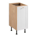 Unterschrank D40 P/L - Sorento Sonoma Eiche Weiß - Praktisches Design zur Organisation Ihrer Küche - ROYAL24_MARKT