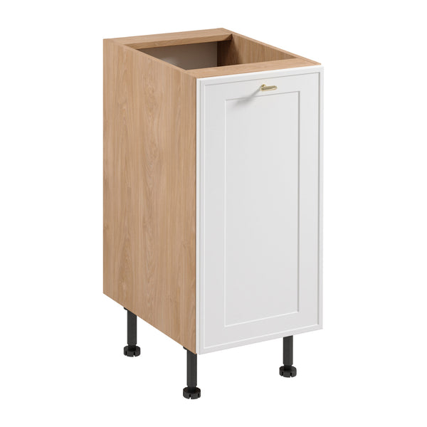 Unterschrank D40 P/L - Sorento Sonoma Eiche Weiß - Praktisches Design zur Organisation Ihrer Küche - ROYAL24_MARKT