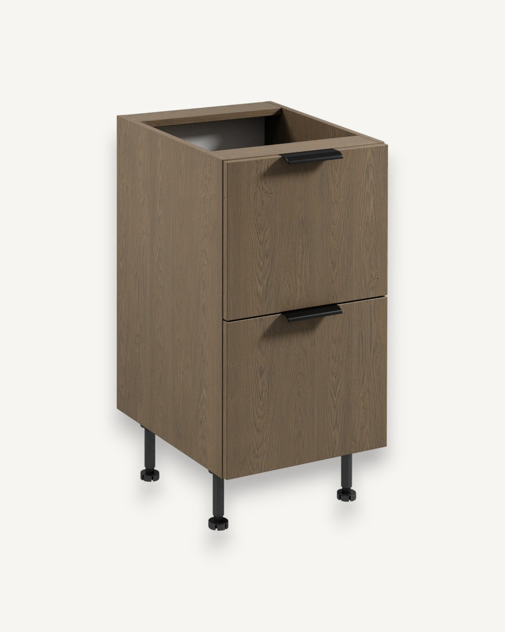 Unterschrank D45S2 AX – Sorento Dunkle Eiche – Für ein harmonisches Küchenambiente.