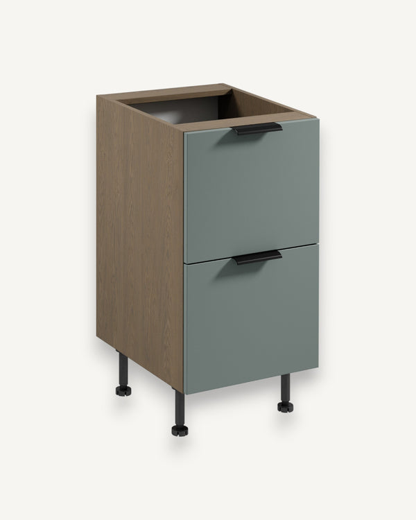 Unterschrank D45S2 AX - Sorento Grün - Praktische Aufbewahrung für Ihre Küche. - ROYAL24_MARKT