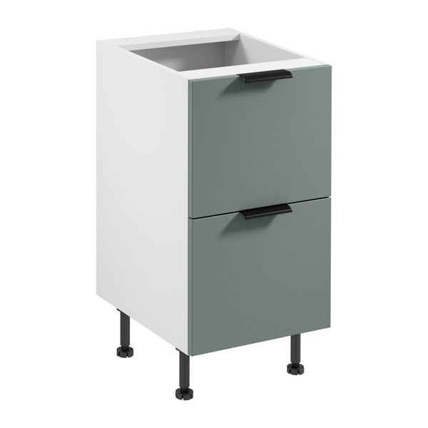Unterschrank D45S2 AX - Sorento Weiß Grün - Modernes Design für Ihre Küchenmöbel. - ROYAL24_MARKT