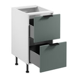 Unterschrank D45S2 AX - Sorento Weiß Grün - Modernes Design für Ihre Küchenmöbel. - ROYAL24_MARKT