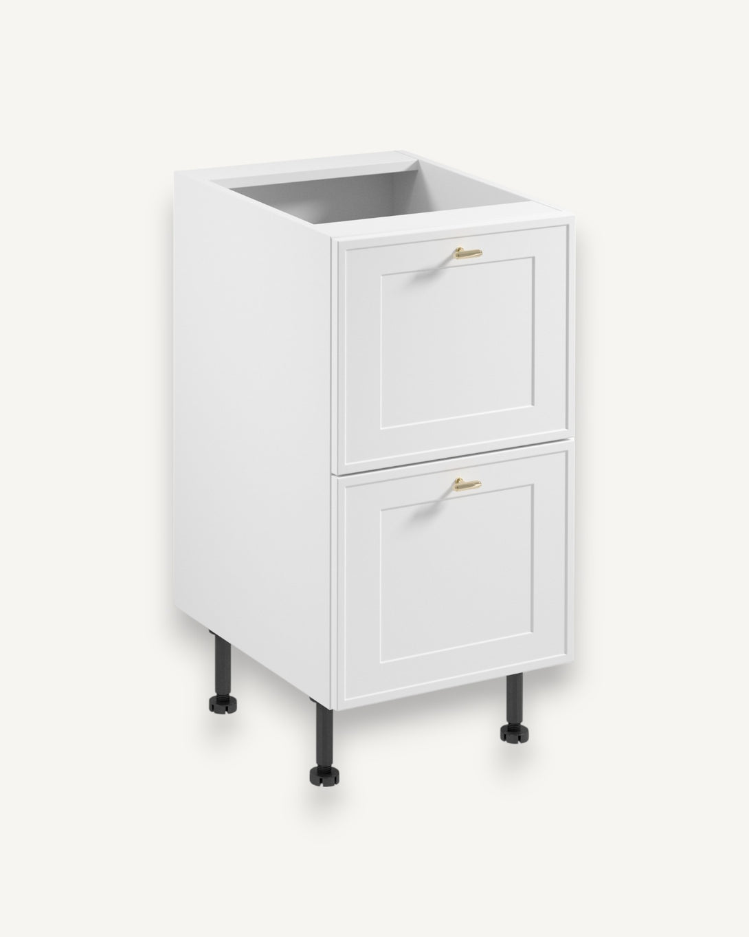 Unterschrank D45S2 AX - Sorento Weiß - Praktischer Unterschrank für Ihre täglichen Bedürfnisse. - ROYAL24_MARKT
