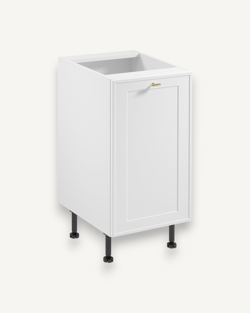 Unterschrank D45 P/L - Sorento Weiß - Hochwertiger Unterschrank für Ihre Küche.
