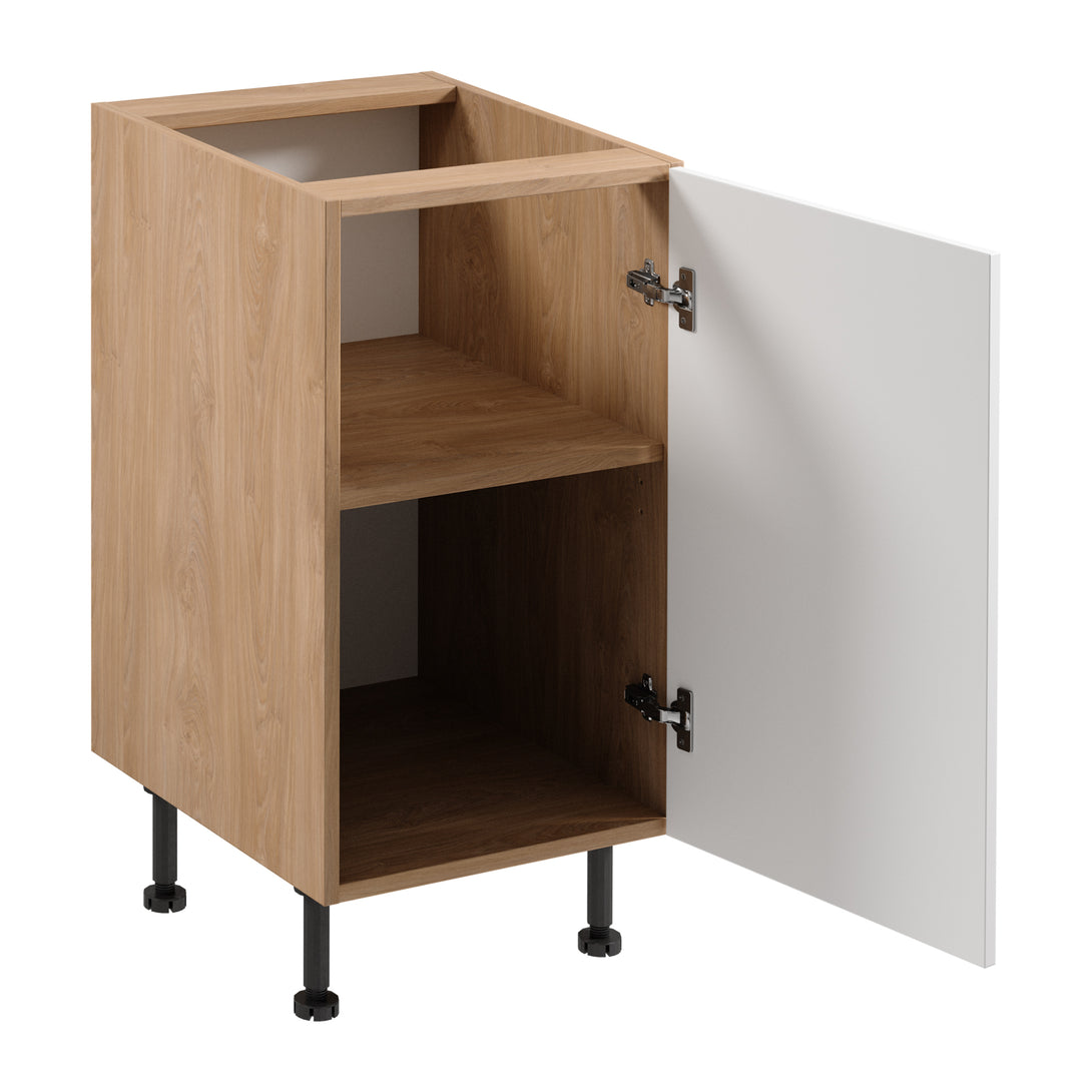 Unterschrank D45 P/L - Sorento Sonoma Eiche Weiß - Hergestellt aus hochwertigen Materialien. - ROYAL24_MARKT