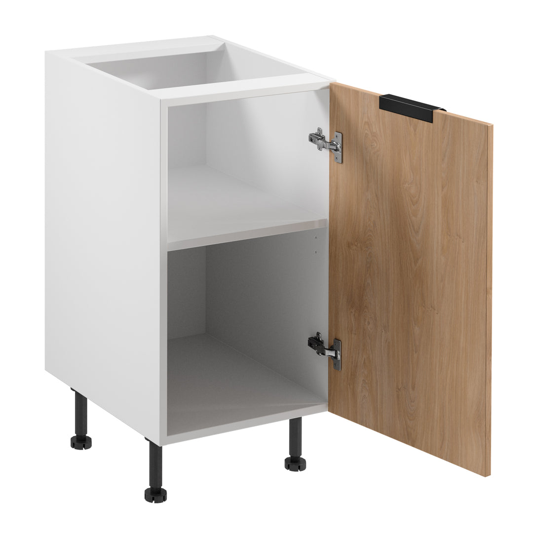 Unterschrank D45 P/L - Sorento Weiß Sonoma Eiche - Hochwertige Materialien für zusätzliche Stabilität. - ROYAL24_MARKT