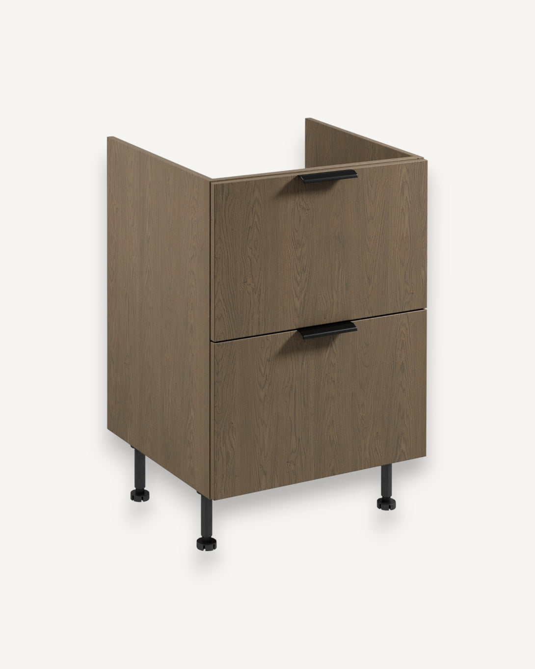 Spülenunterschrank D60IN AX - Sorento Dunkle Eiche - Maximale Effizienz in kleinem Format. - ROYAL24_MARKT