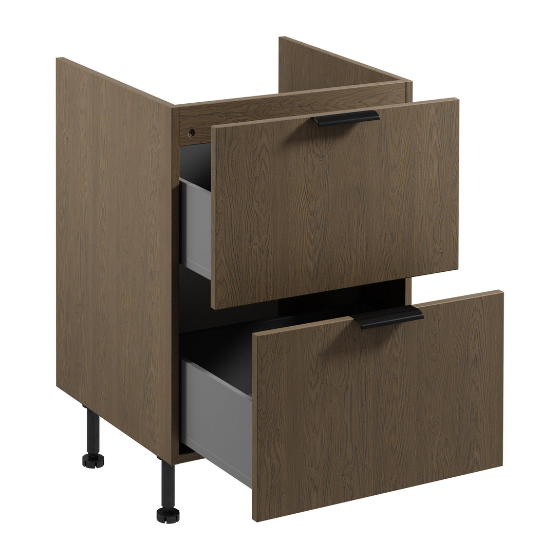 Spülenunterschrank D60IN AX - Sorento Dunkle Eiche - Maximale Effizienz in kleinem Format. - ROYAL24_MARKT