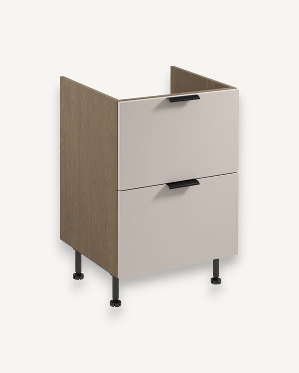 Spülenunterschrank D60IN AX - Sorento Beige - Stauraumwunder für mehr Ordnung. - ROYAL24_MARKT