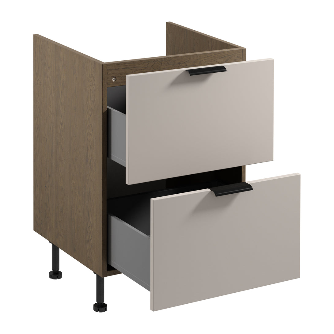 Spülenunterschrank D60IN AX - Sorento Beige - Stauraumwunder für mehr Ordnung. - ROYAL24_MARKT