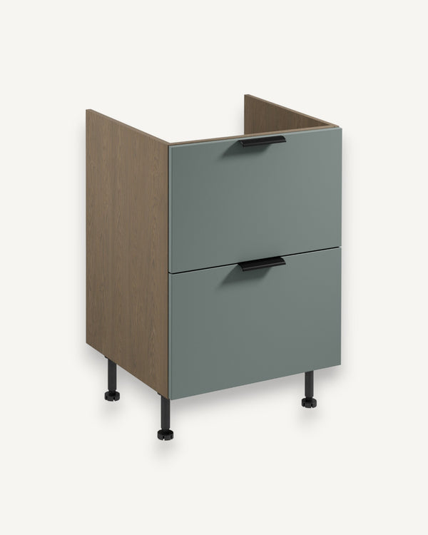 Spülenunterschrank D60IN AX - Sorento Grün - Maximale Raumnutzung mit Stil. - ROYAL24_MARKT