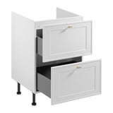 Spülenunterschrank D60IN AX - Sorento Weiß - Schlichtes Design, das nie aus der Mode kommt. - ROYAL24_MARKT