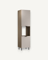 Mikrowellenumbauschrank D60PWN L/L - Sorento Beige - Perfekte Integration für Ihren Herd. - ROYAL24_MARKT