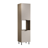 Mikrowellenumbauschrank D60PWN L/L - Sorento Beige - Perfekte Integration für Ihren Herd. - ROYAL24_MARKT