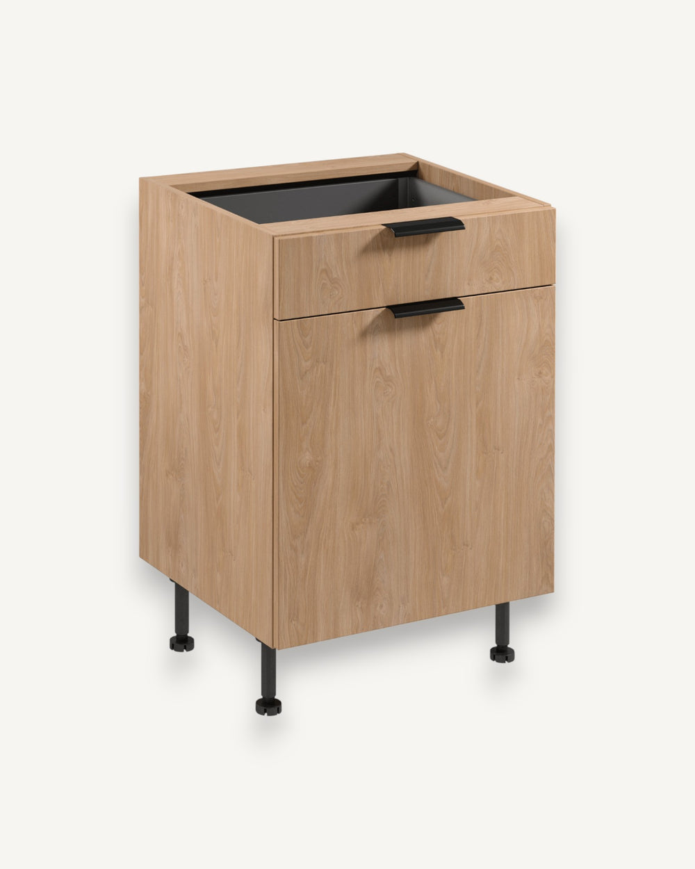 Unterschrank D60S1 P/L AX – Sorento – Moderne Ästhetik für eine stilvolle Küche.