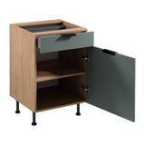 Unterschrank D60S1 P/L AX - Sorento Grün Sonoma Eiche - Design trifft Funktionalität. - ROYAL24_MARKT