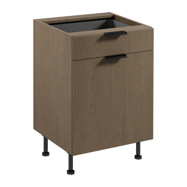 Unterschrank D60S1 P/L AX - Sorento Dunkle Eiche - Ordnung mit modernem Design. - ROYAL24_MARKT