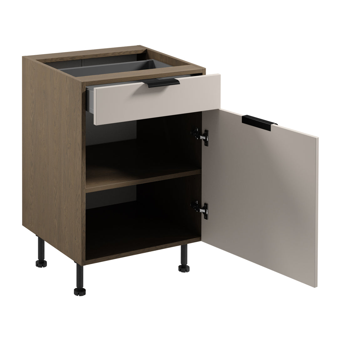 Unterschrank D60S1 P/L AX - Sorento Beige - Stauraumwunder für mehr Ordnung. - ROYAL24_MARKT