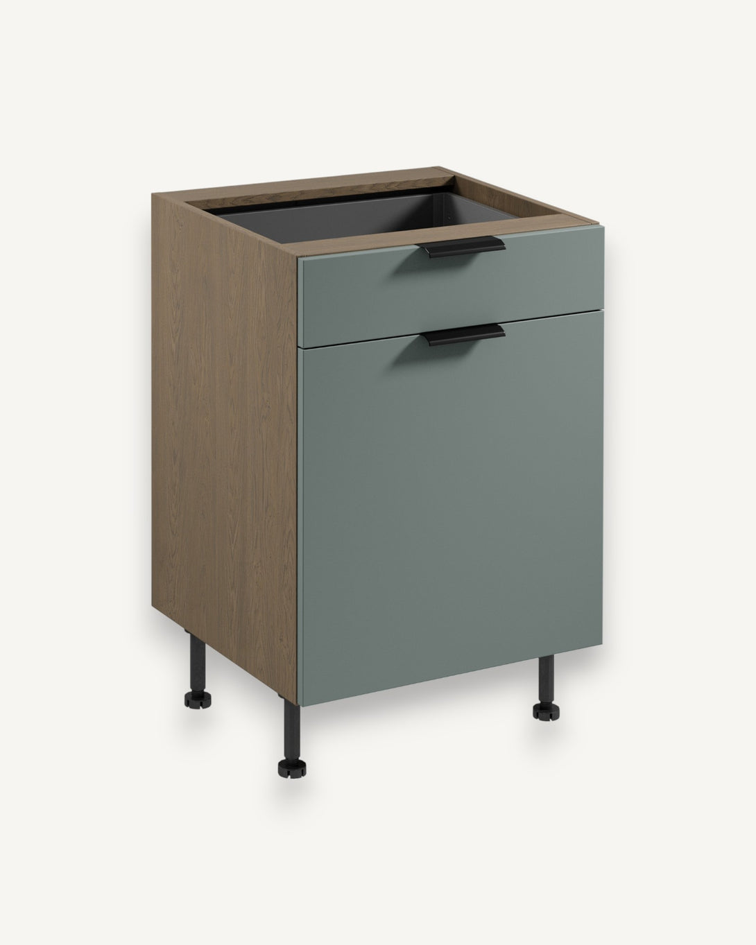 Unterschrank D60S1 P/L AX - Sorento Grün - Ordnung und Design in perfekter Harmonie. - ROYAL24_MARKT