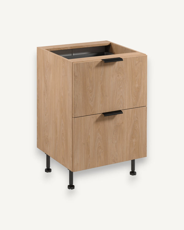 Unterschrank D60S2+1 AX - Sorento - Hergestellt aus robustem Material für hohe Stabilität. - ROYAL24_MARKT